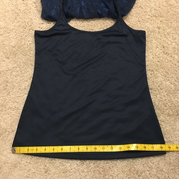 Denver Hayes Floral Pintuck Sleeveless Blouse With Built In Camisole - Picture 7 of 15